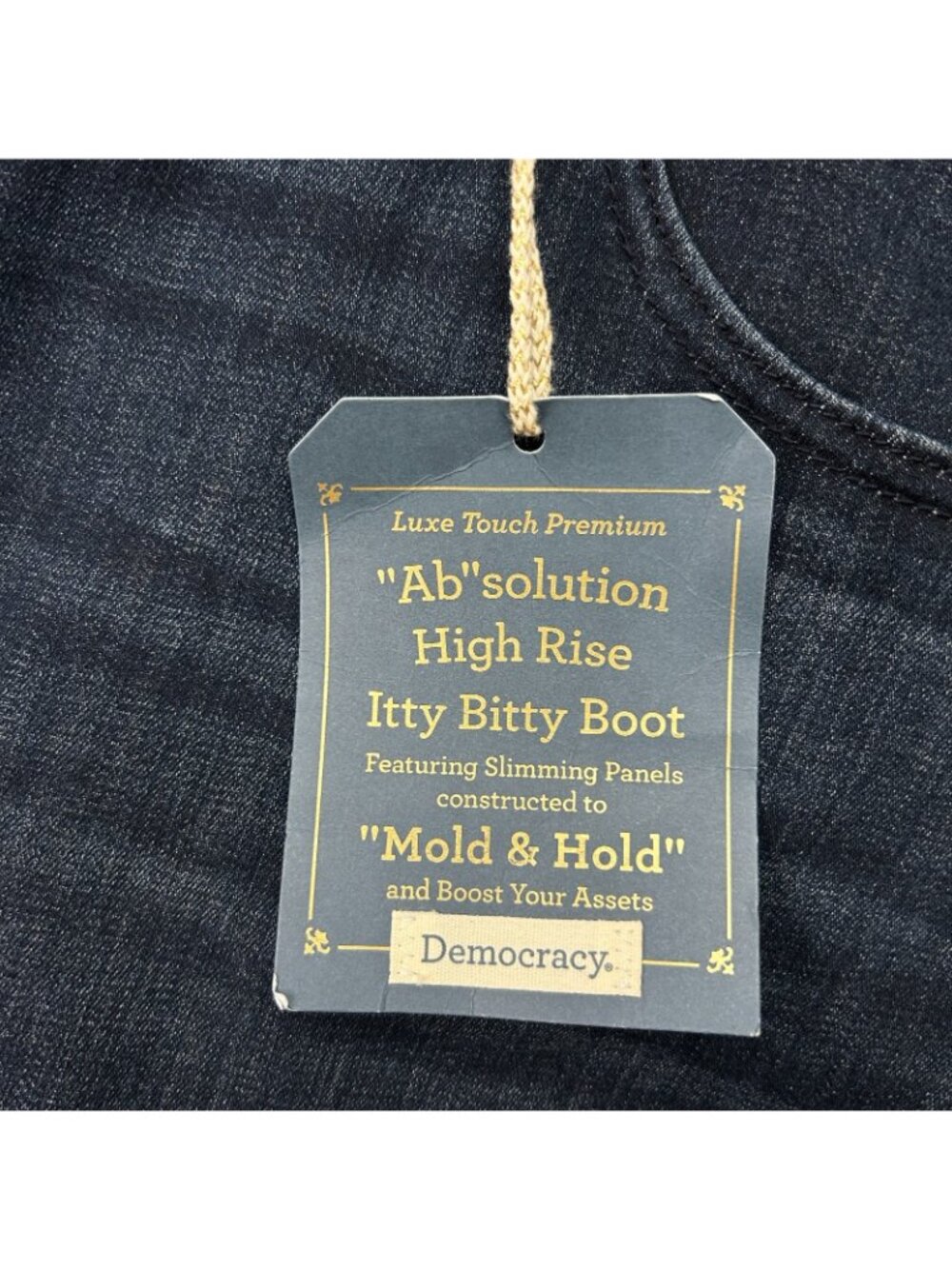 Democracy Ab Solution High Rise Itty Bitty Boot Cut Jeans Women's Size 20W NWT - Picture 5 of 14